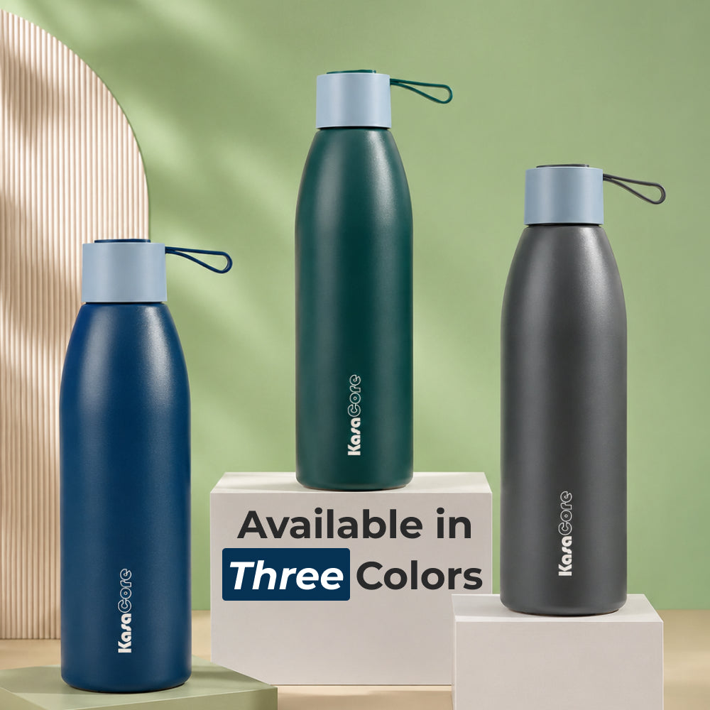 KasaCore Double Wall Steel Bottle – 24h Cold & Hot Flask