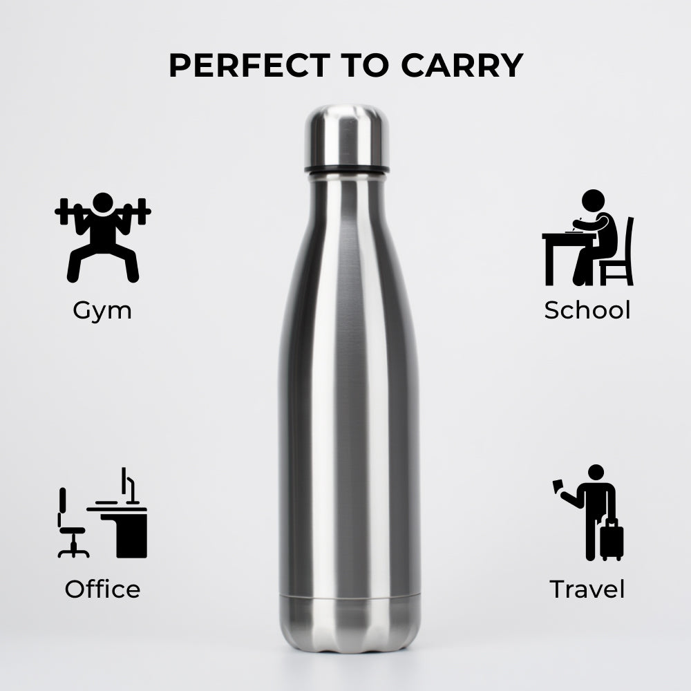 Steel Bottle – Single Wall Vacuum Insulated 500ml