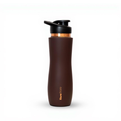 KasaCore Brown Matte Copper Sipper 750ml – Flip Top