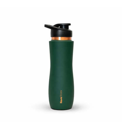 KasaCore Green Matte Copper Sipper 750ml – Flip Top