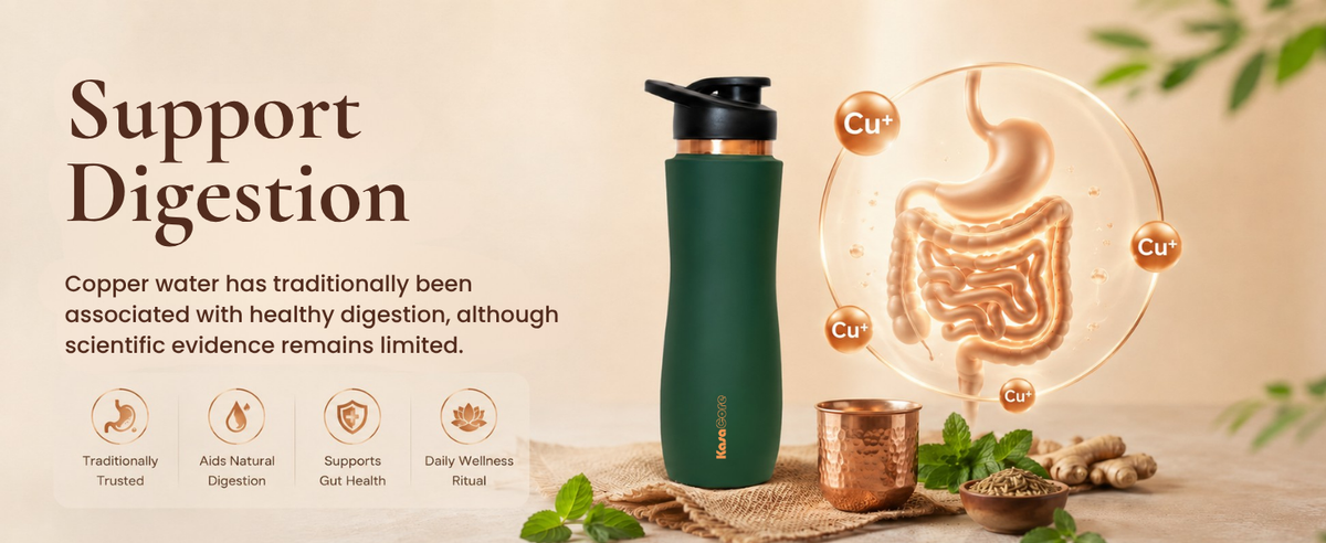 KasaCore Green Matte Copper Sipper 750ml – Flip Top detail 4