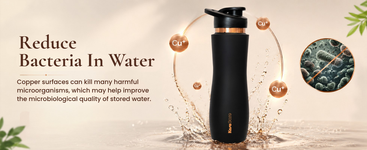 KasaCore Black Matte Copper Sipper 750ml – Flip Top detail 2