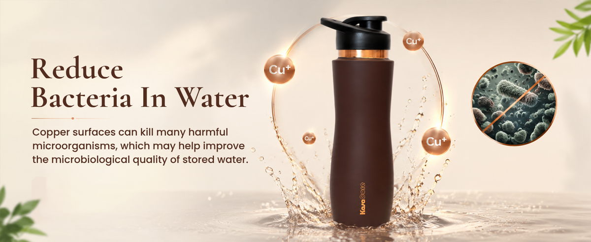 KasaCore Brown Matte Copper Sipper 750ml – Flip Top detail 2