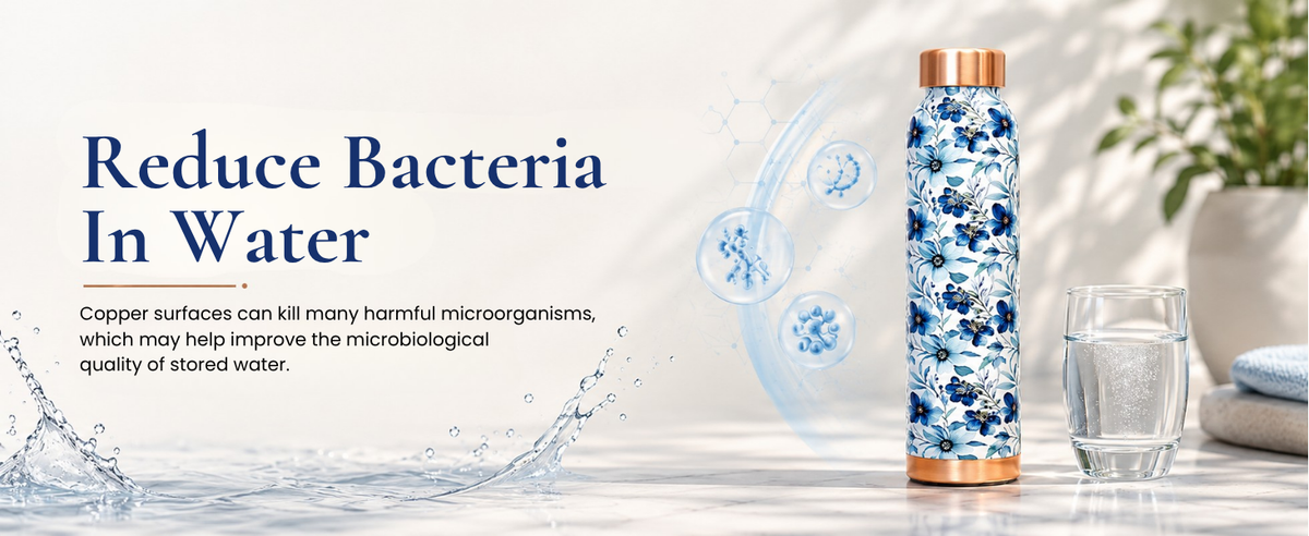 KasaCore Pure Copper Bottle 950ml – Leakproof detail 2