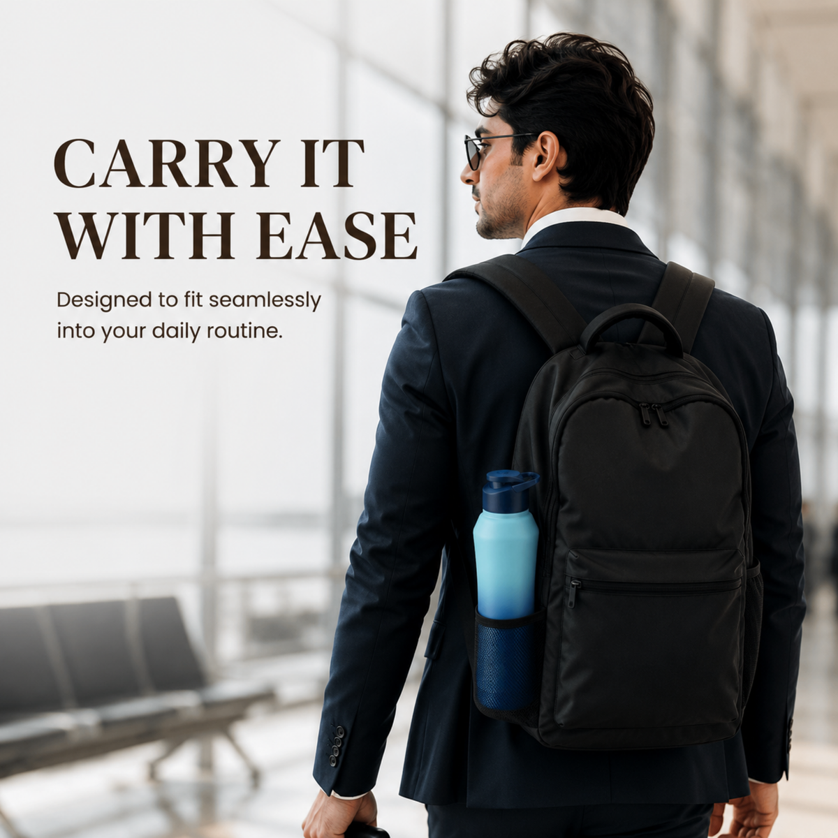 KasaCore 1L Stainless Steel Sipper Bottle for Gym & Work