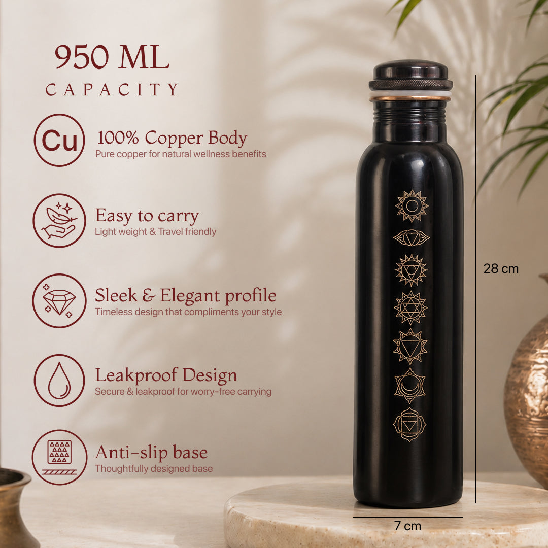7 Chakra Copper Water Bottle – 950ml