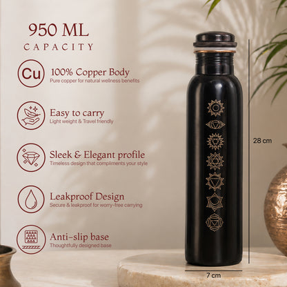 7 Chakra Copper Water Bottle – 950ml