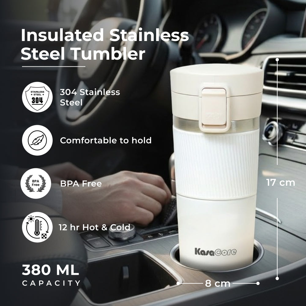 KasaCore 380ml Leak-Proof Insulated  Travel Mug