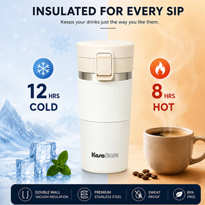 KasaCore 380ml Leak-Proof Insulated  Travel Mug