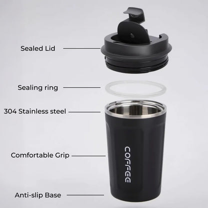 Coffee Tumbler - Double Wall Vacuum Insulated 450ml
