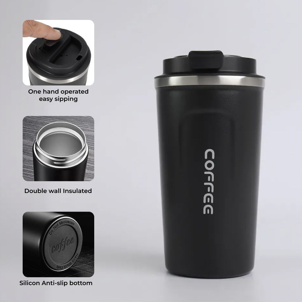 Coffee Tumbler - Double Wall Vacuum Insulated 450ml