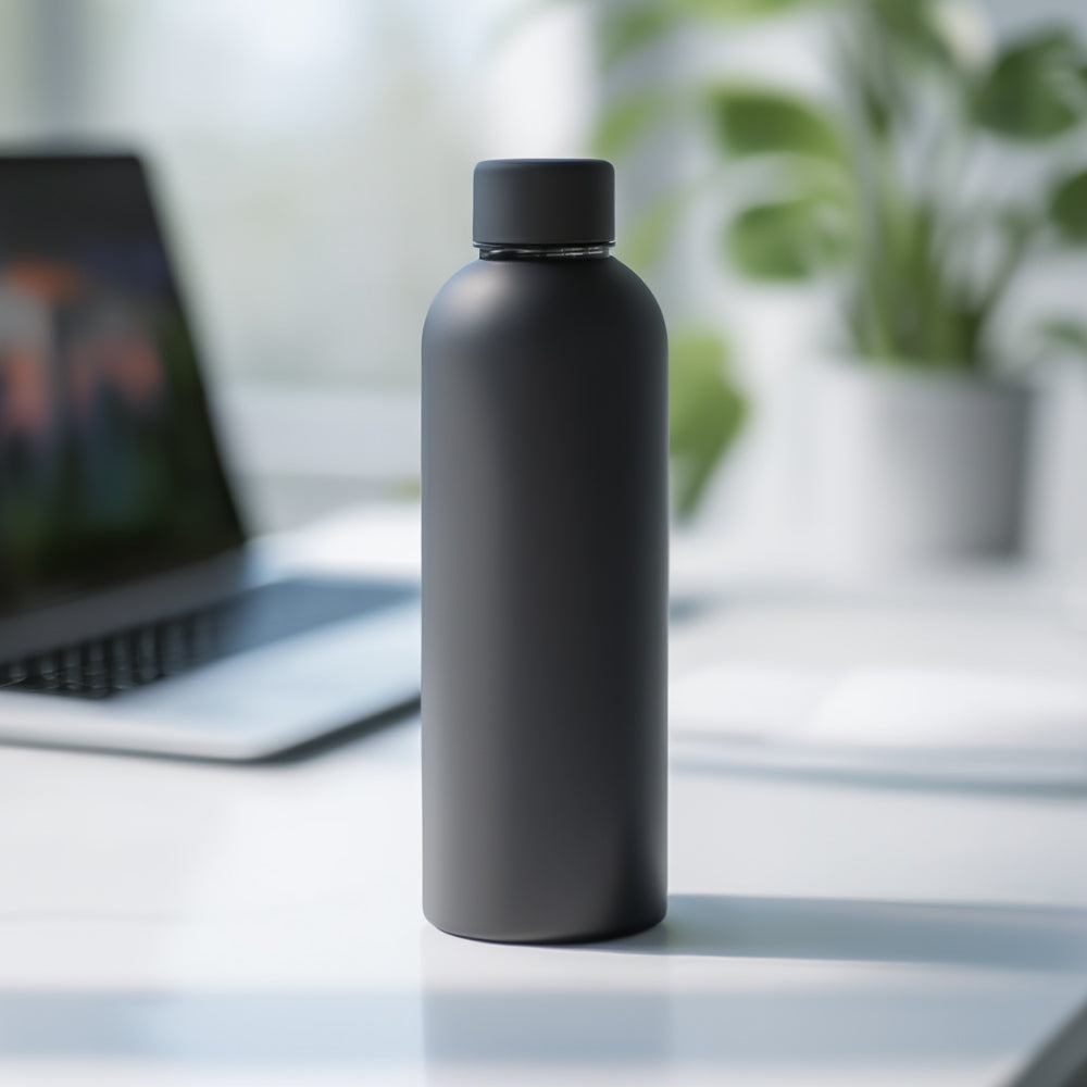 Rubber Coated Insulated Water Bottle 500ml