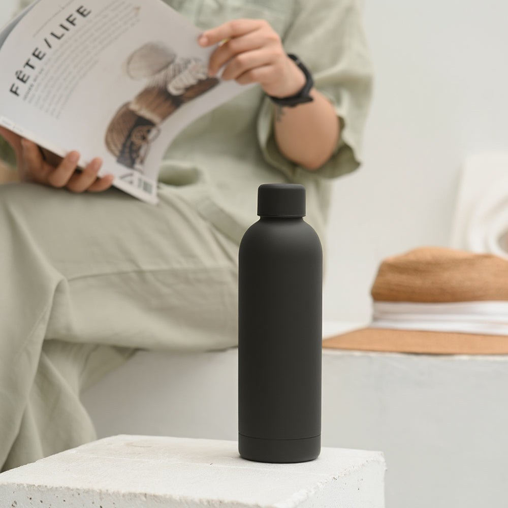 Rubber Coated Insulated Water Bottle 500ml