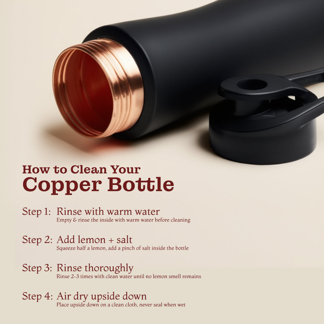 KasaCore Copper Sipper Bottle – 750ml