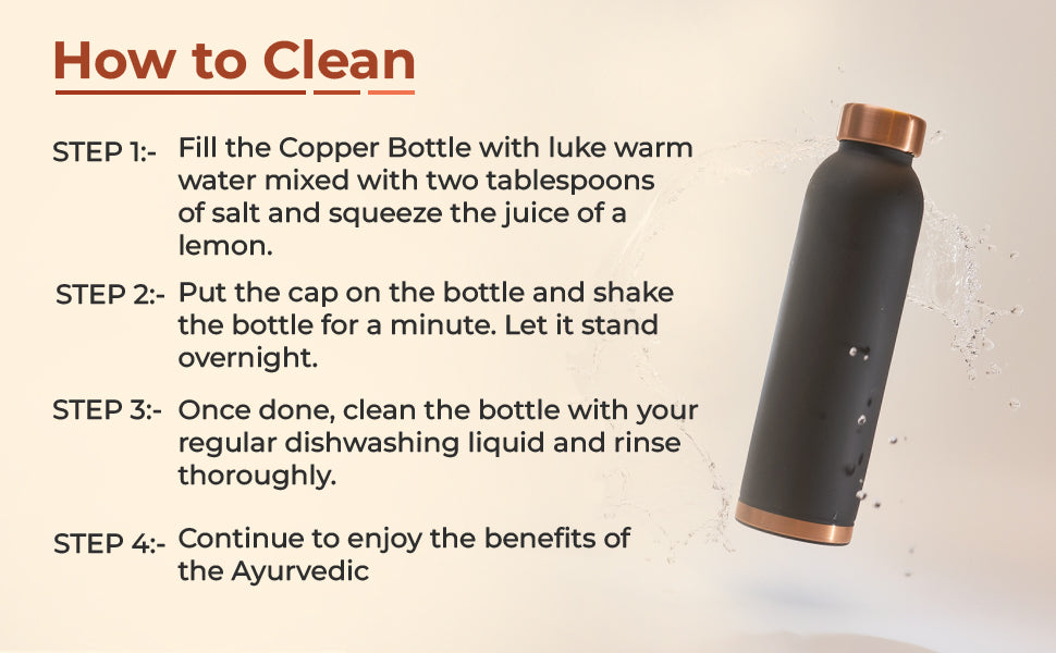 KasaCore Copper Water Bottle – 950ml detail 3