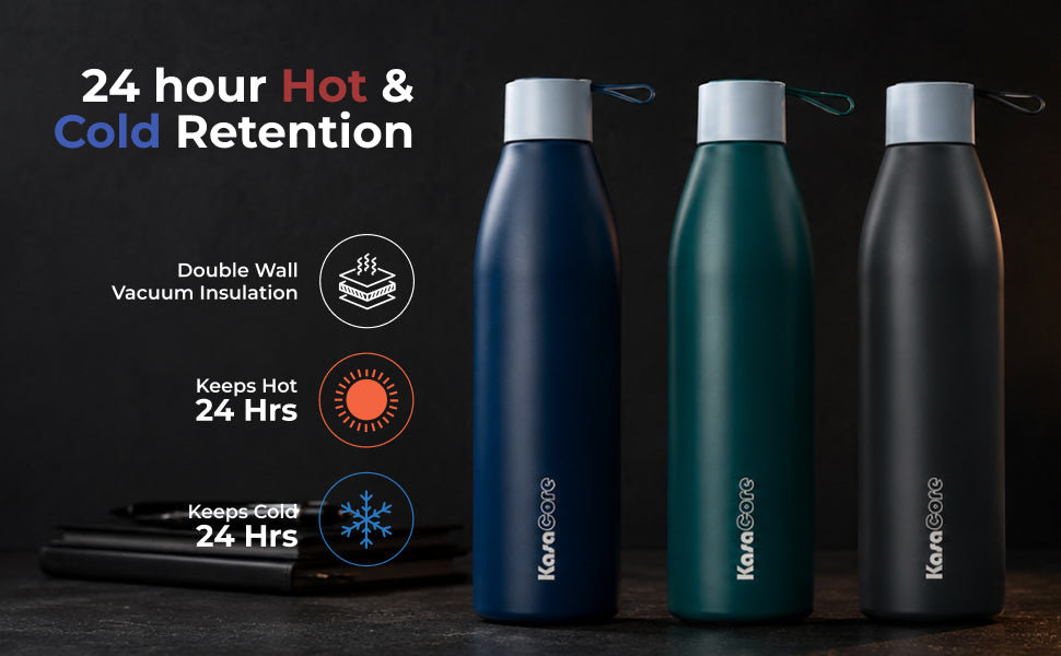 KasaCore Double Wall Steel Bottle – 24h Cold & Hot Flask detail 3