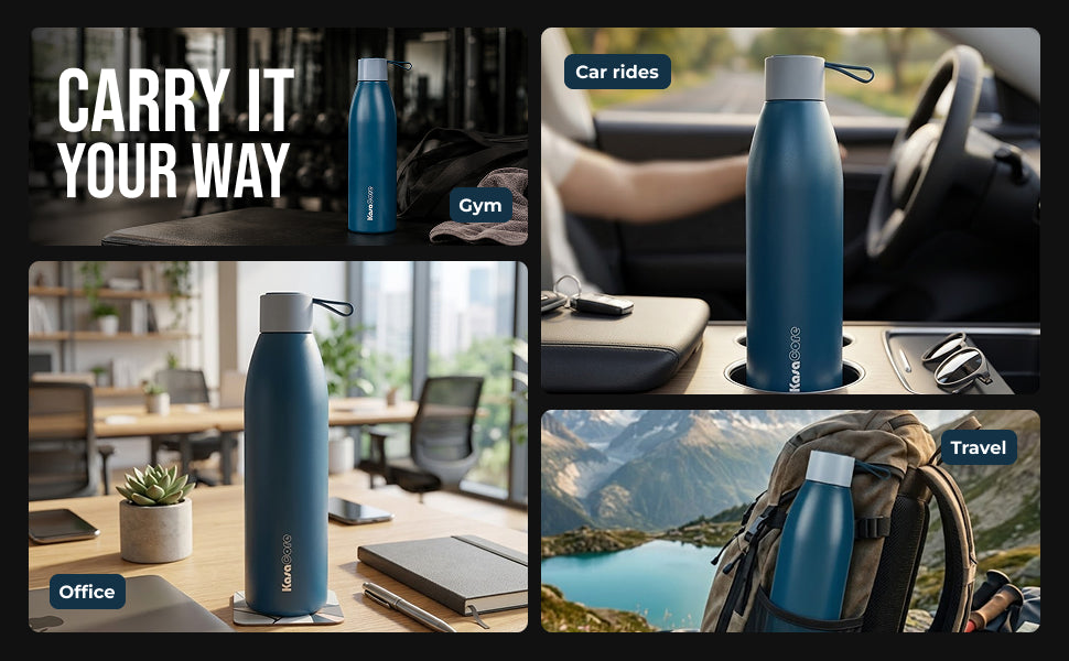 KasaCore Double Wall Steel Bottle – 24h Cold & Hot Flask detail 4