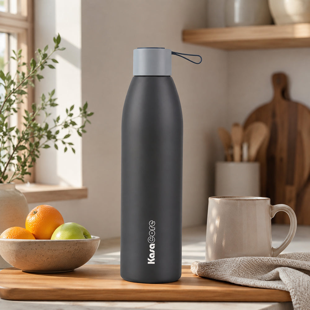 KasaCore Double Wall Steel Bottle – 24h Cold & Hot Flask