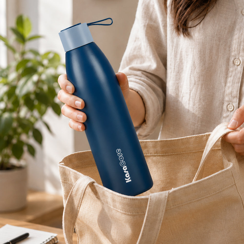 KasaCore Double Wall Steel Bottle – 24h Cold & Hot Flask