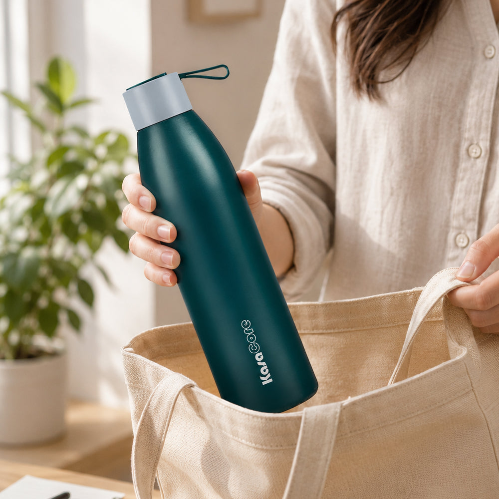 KasaCore Double Wall Steel Bottle – 24h Cold & Hot Flask