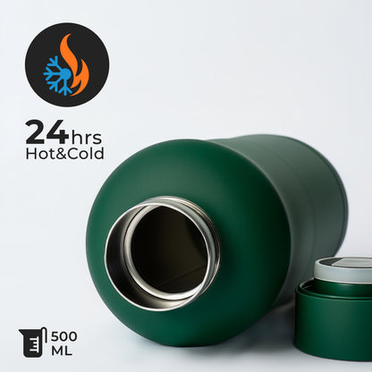 Rubber Coated Insulated Water Bottle 500ml