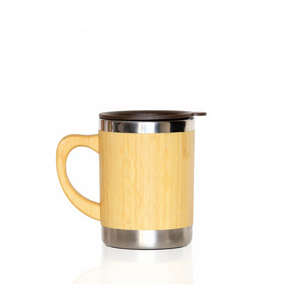 Bamboo Coffee Mug - Double Wall Vacuum Insulated 300ml