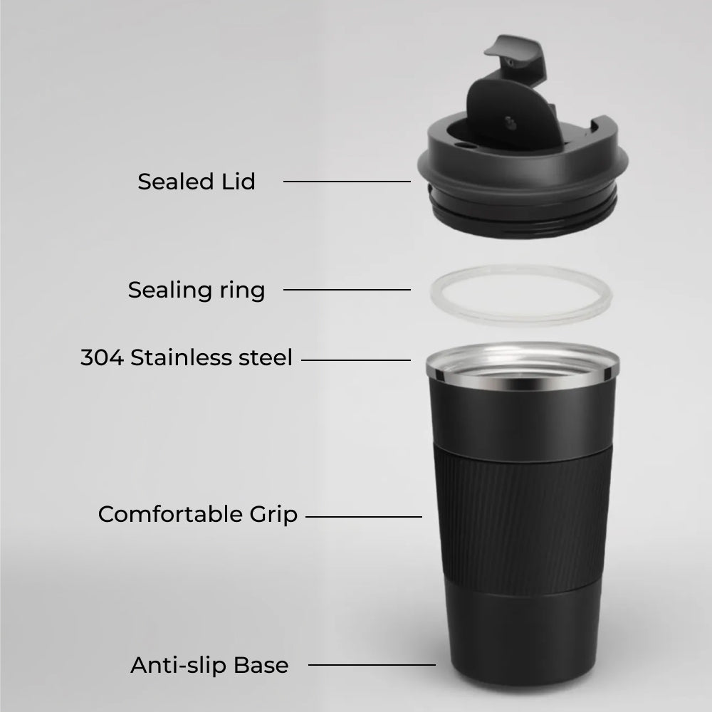 Travel Tumbler - Double Wall Vacuum Insulated 450ml