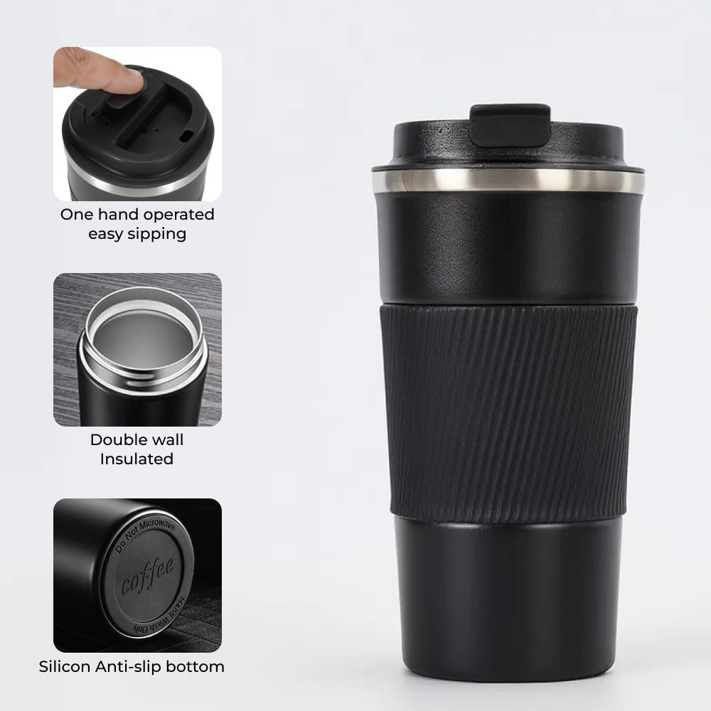 Travel Tumbler - Double Wall Vacuum Insulated 450ml