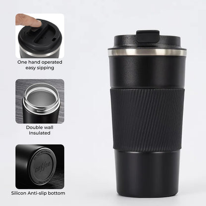 Travel Tumbler - Double Wall Vacuum Insulated 450ml