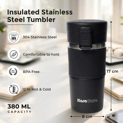 KasaCore 380ml Leak-Proof Insulated  Travel Mug