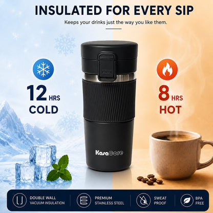 KasaCore 380ml Leak-Proof Insulated  Travel Mug