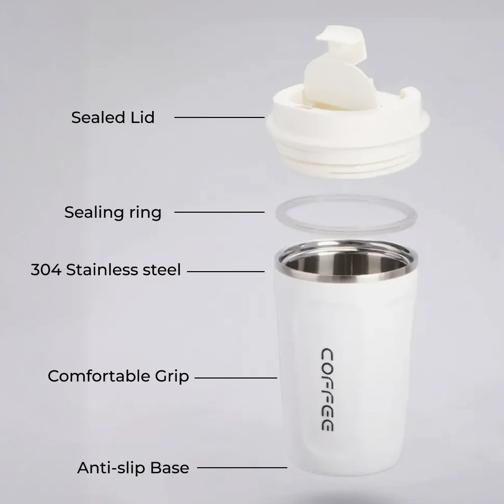 Coffee Tumbler - Double Wall Vacuum Insulated 450ml