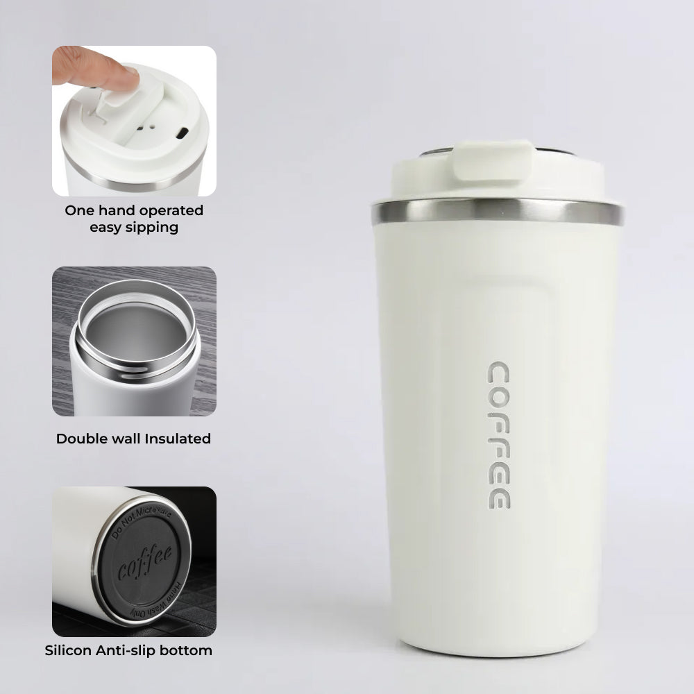Coffee Tumbler - Double Wall Vacuum Insulated 450ml
