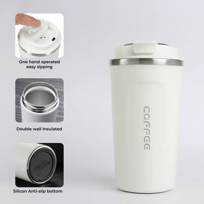 Coffee Tumbler - Double Wall Vacuum Insulated 450ml