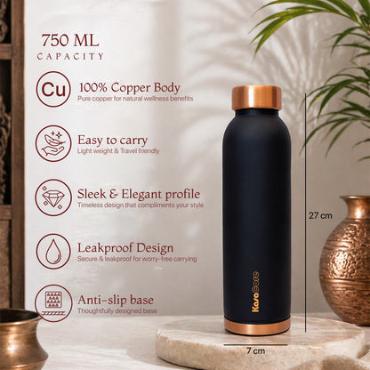 KasaCore Copper Water Bottle – 950ml