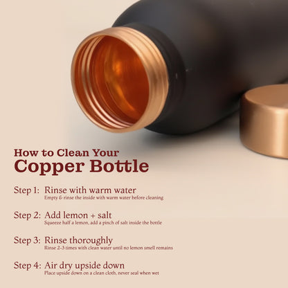 KasaCore Copper Water Bottle – 950ml