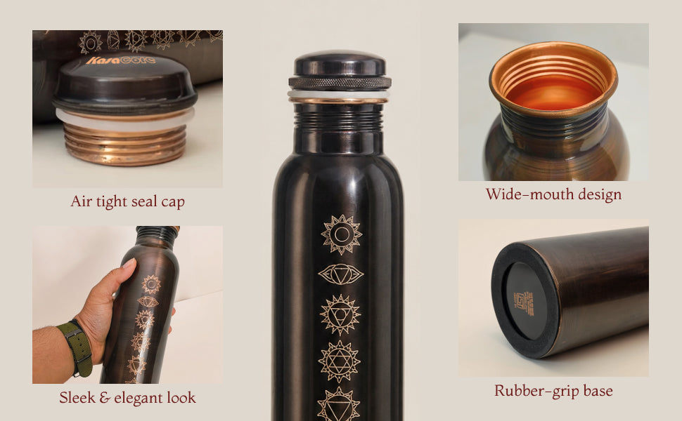 7 Chakra Copper Water Bottle – 950ml detail 3