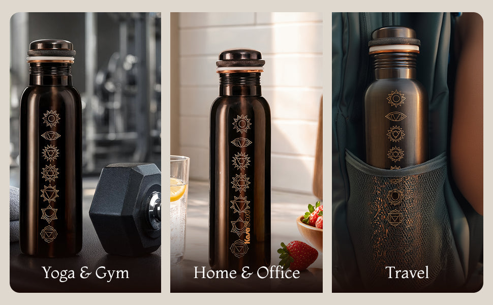 7 Chakra Copper Water Bottle – 950ml detail 4