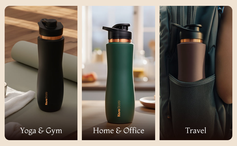 KasaCore Copper Sipper Bottle – 750ml detail 4