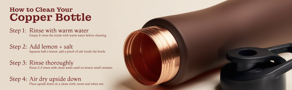 KasaCore Copper Sipper Bottle – 750ml detail 7