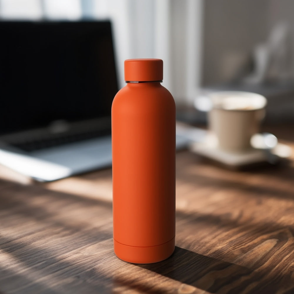 Rubber Coated Insulated Water Bottle 500ml