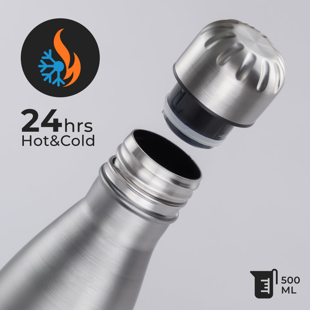 Steel Bottle – Single Wall Vacuum Insulated 500ml