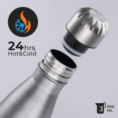 Steel Bottle – Single Wall Vacuum Insulated 500ml