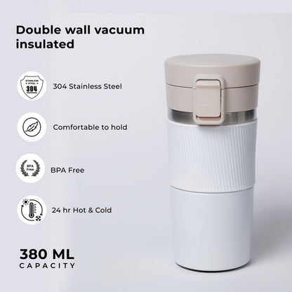 Push Tumbler – Insulated Travel Coffee Mug 380ml
