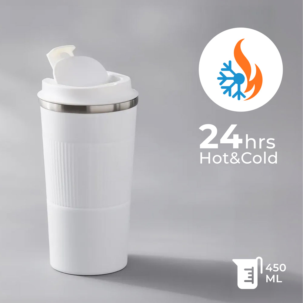 Travel Tumbler - Double Wall Vacuum Insulated 450ml